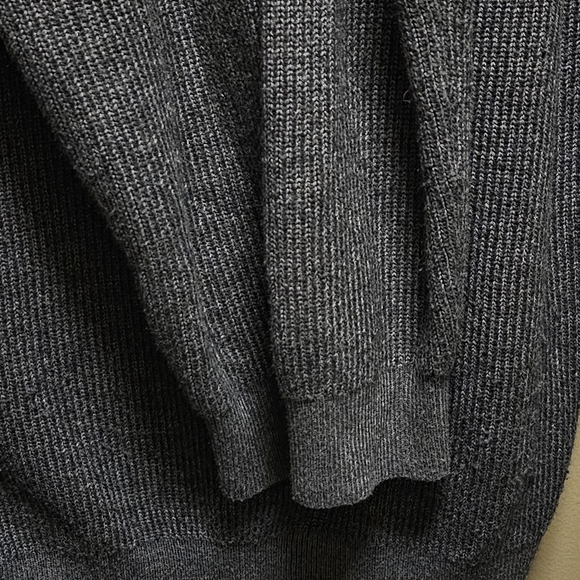 Ted Baker London Gray Stach Quarter Zip Sweater - Size 5 (XL) - Picture 12 of 13